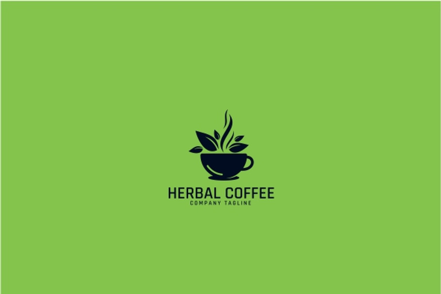 Herbal Nature Coffee Logo Template | Creative Illustrator Templates ...