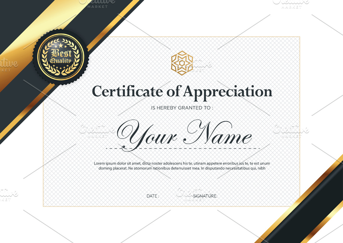 Certificate | Stationery Templates ~ Creative Market