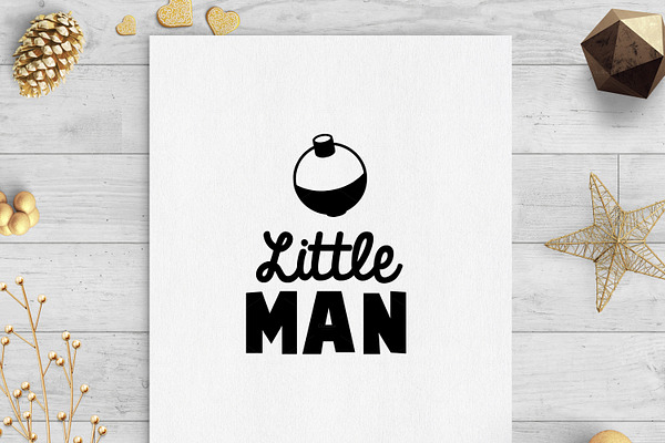 Little Man Fishing Bobber Svg Dxf Pre Designed Illustrator Graphics Creative Market