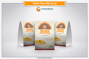 Download Table Tent Mockup Template Creative Photoshop Templates Creative Market