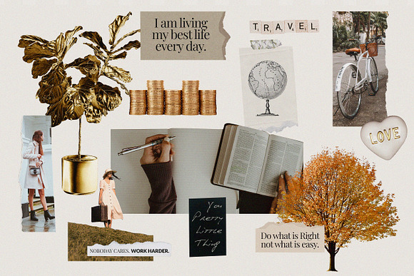 Vision Board Collage Creator  Graphic Objects ~ Creative Market