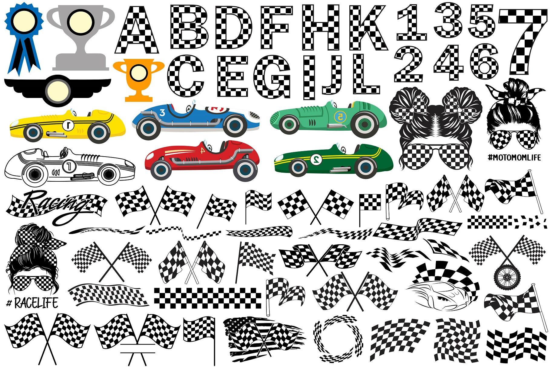 Racing Svg Bundle | Creative Market