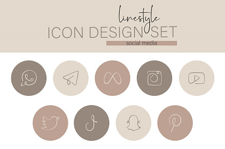 Grunge Social Media Icons | Outline Icons ~ Creative Market