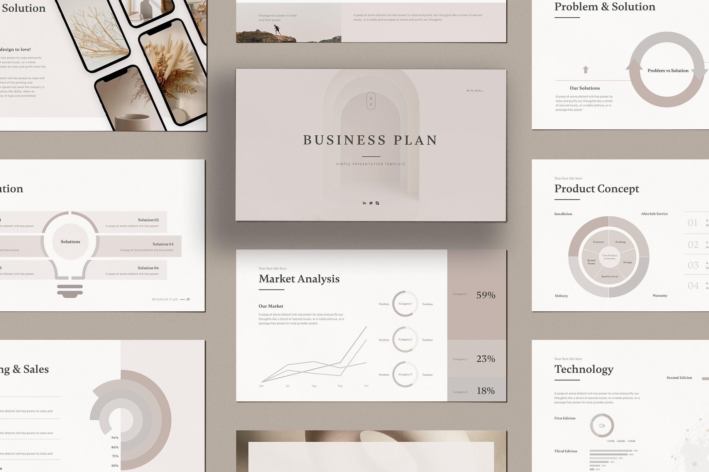 google slide business plan template