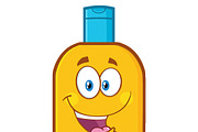 Happy Bottle Sunscreen | Illustrator Graphics ~ Creative Market