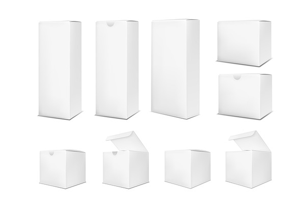 Download Blank paper box on white background | Creative Illustrator ...