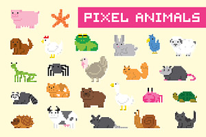 Animal pixel art pack - animal pixel art pack by MariaParraGames