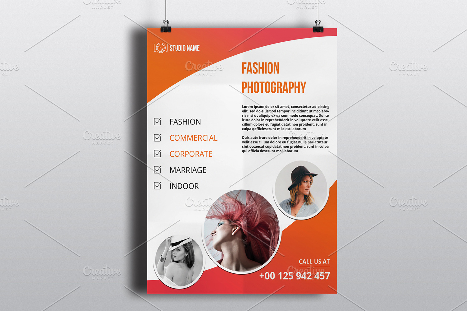 Photography Flyer Template-V487 | Photoshop Templates ~ Creative Market