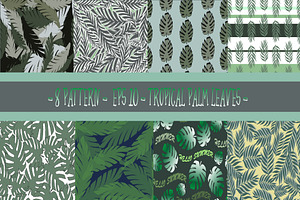 Leaves Seamless Patterns Collection | Pre-Designed Illustrator Graphics