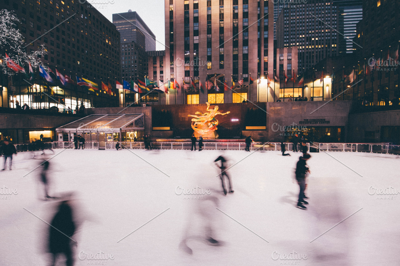 Download 30 Rock Ice Rink | High-Quality People Images ~ Creative ...