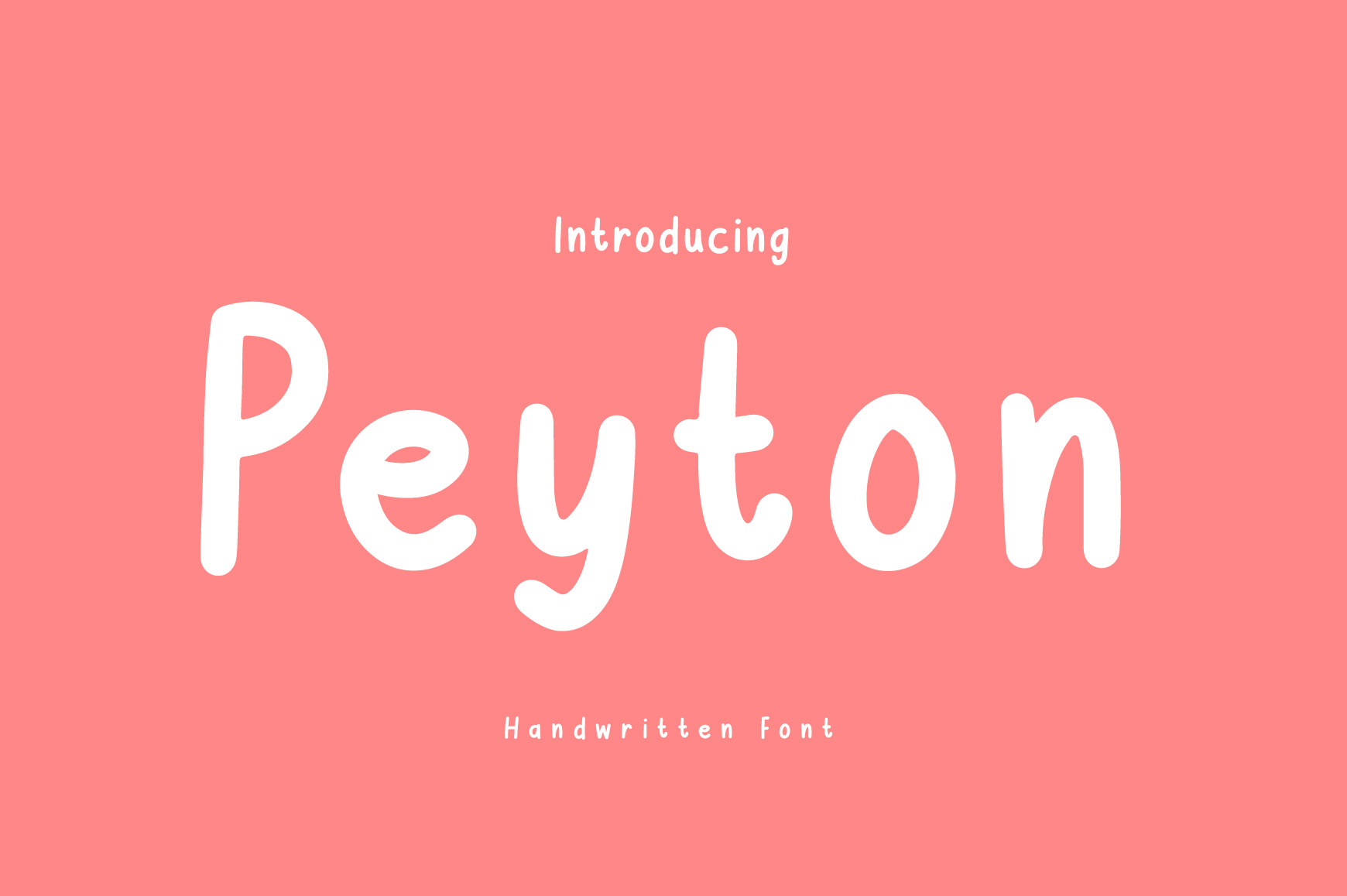 Peyton Handwritten Font Handwriting Fonts Creative Market