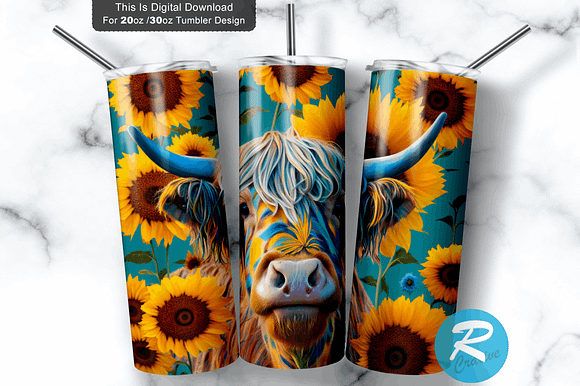 Giraffe Sublimation Design, 20oz Skinny Tumbler Digital Download