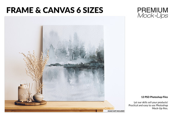 Canvas Floater Frame PSD Mockup  Print Templates ~ Creative Market