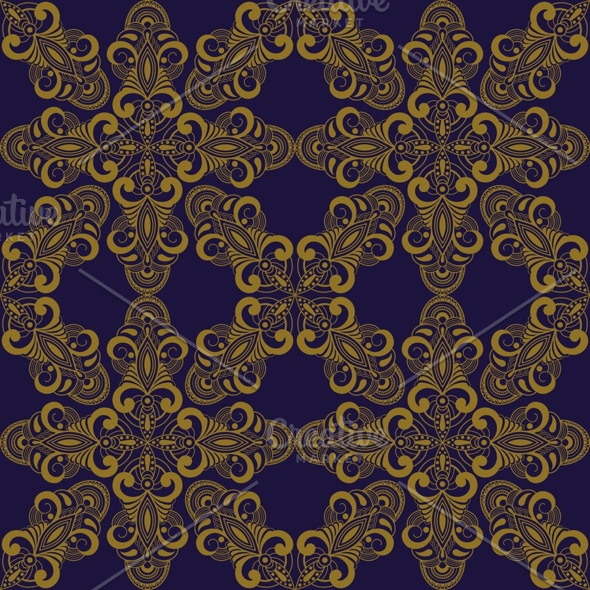 vector seamless pattern in eastern s | Graphic Patterns ~ Creative Market