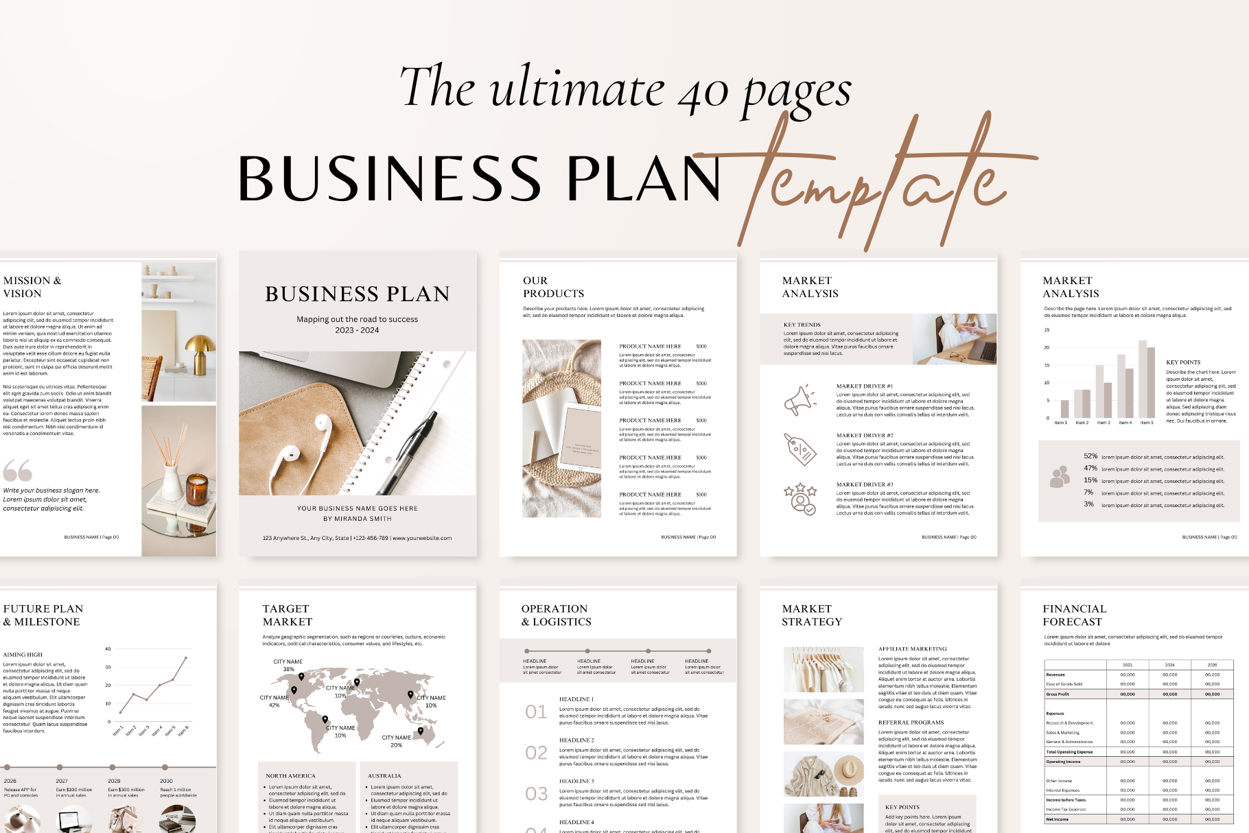 business plan template for a magazine company