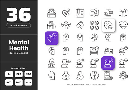 icons Human Anatomy | Outline Icons ~ Creative Market