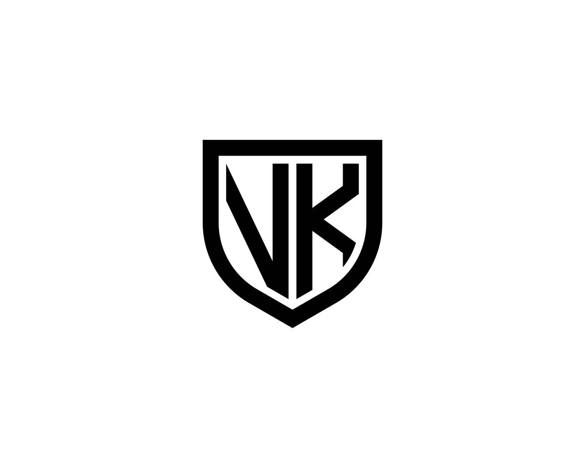 Vk Logo Design Vector Template: vetor stock (livre de direitos