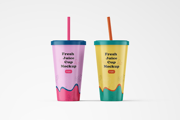 Green Smoothie Cup with Straw Mockup - Free Download Images High Quality  PNG, JPG