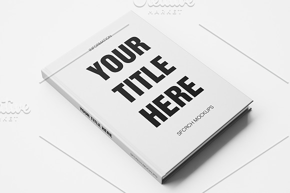 Download White Blank Book Mockup Creative Photoshop Templates Creative Market