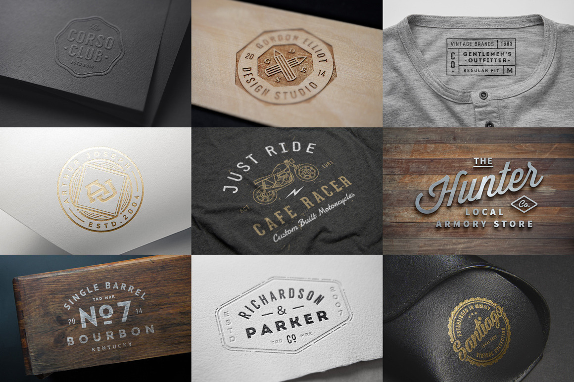 10 Logo/Badge Mock-Ups Vol.1 | Product Mockups ~ Creative Market