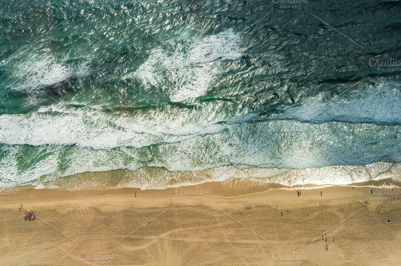 Aerial View Of Ocean Beach Stock Photo Containing Aerial And Beach