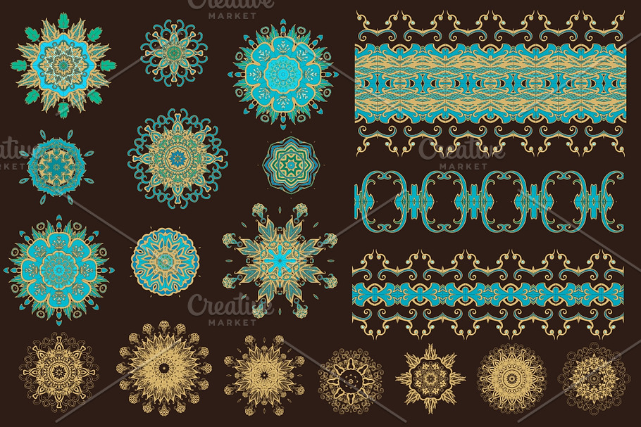 Set of ornamental forms | Pre-Designed Vector Graphics ~ Creative Market