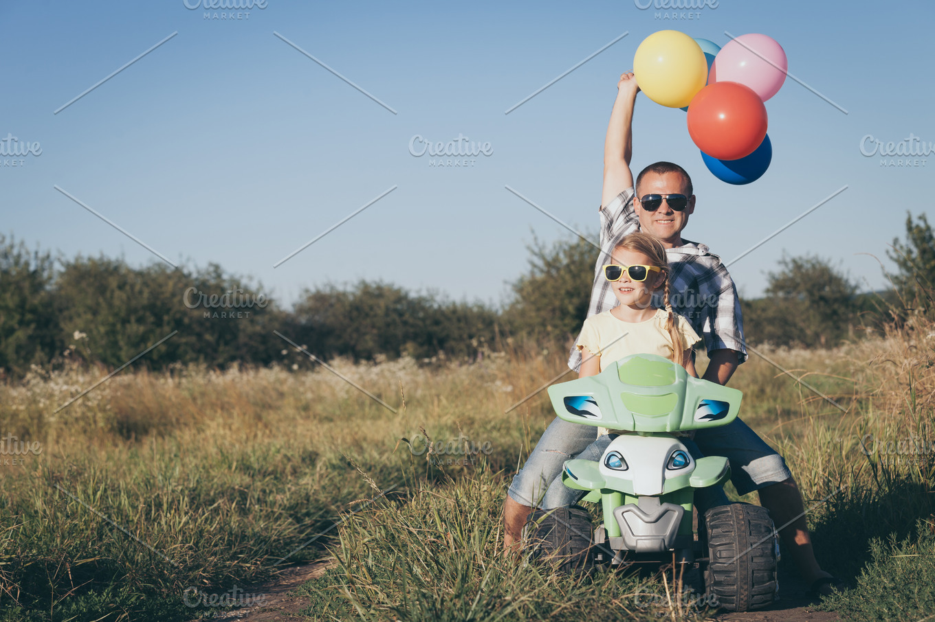 Father and daughter featuring father, daughter, and car | People Images