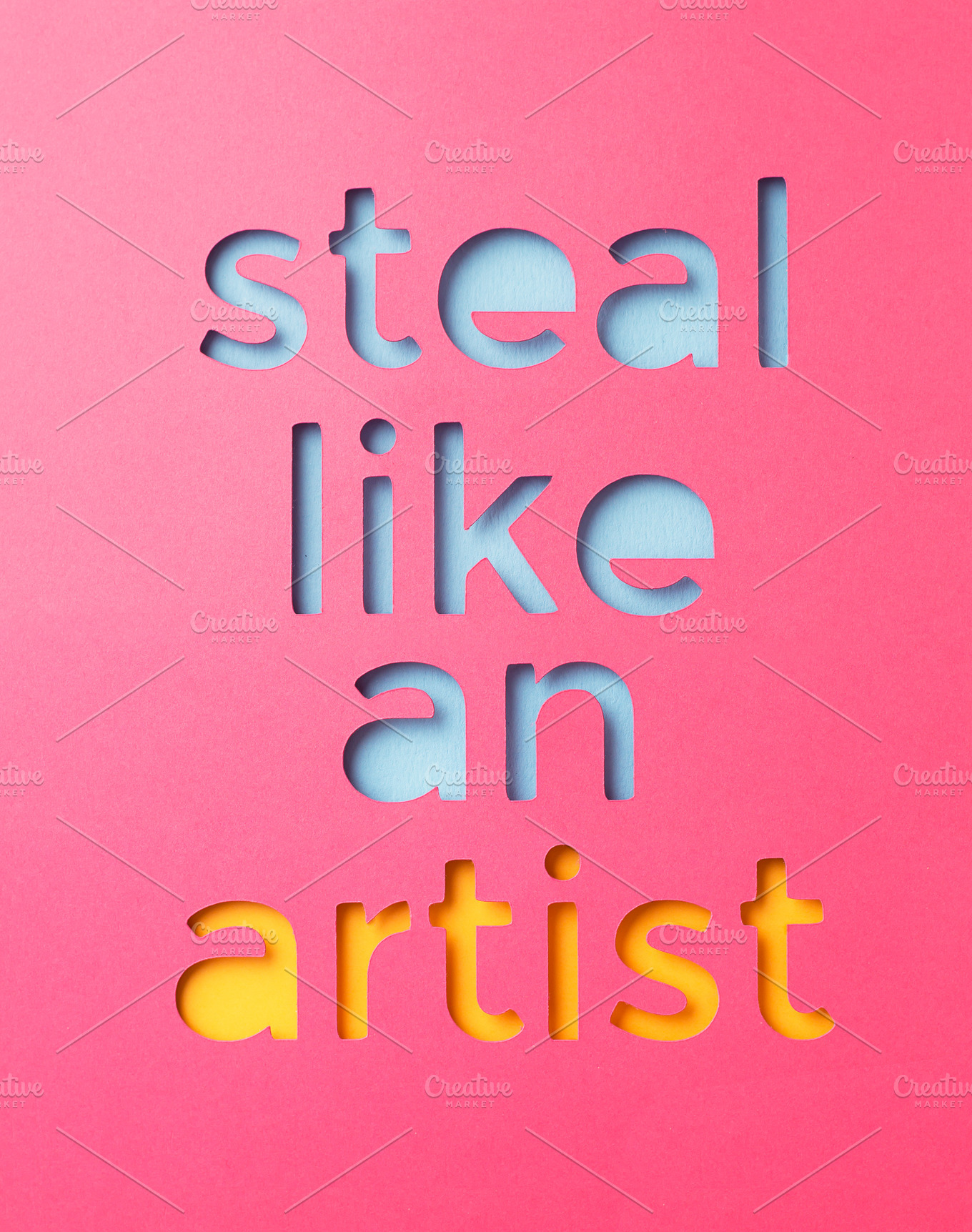 Steal Like An Artist Quote HighQuality Stock Photos