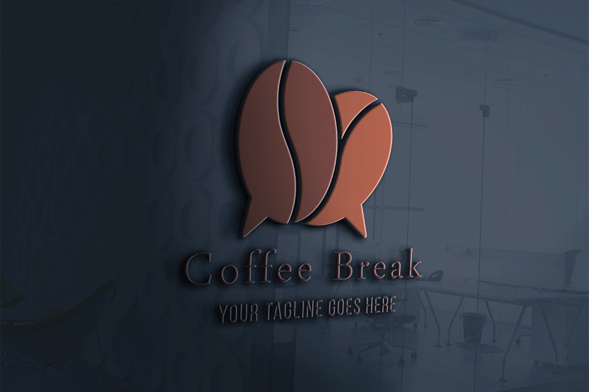 Coffee Break Logo Pre Designed Photoshop Graphics Creative Market