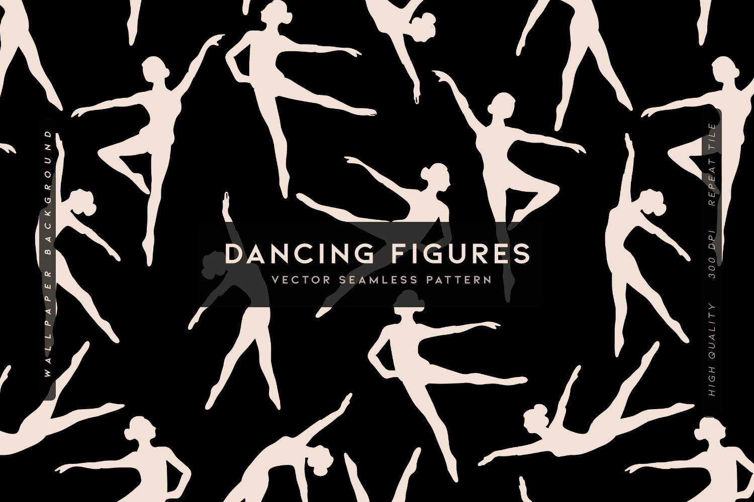 Dancing Figures | Wallpaper Graphics ~ Creative Market