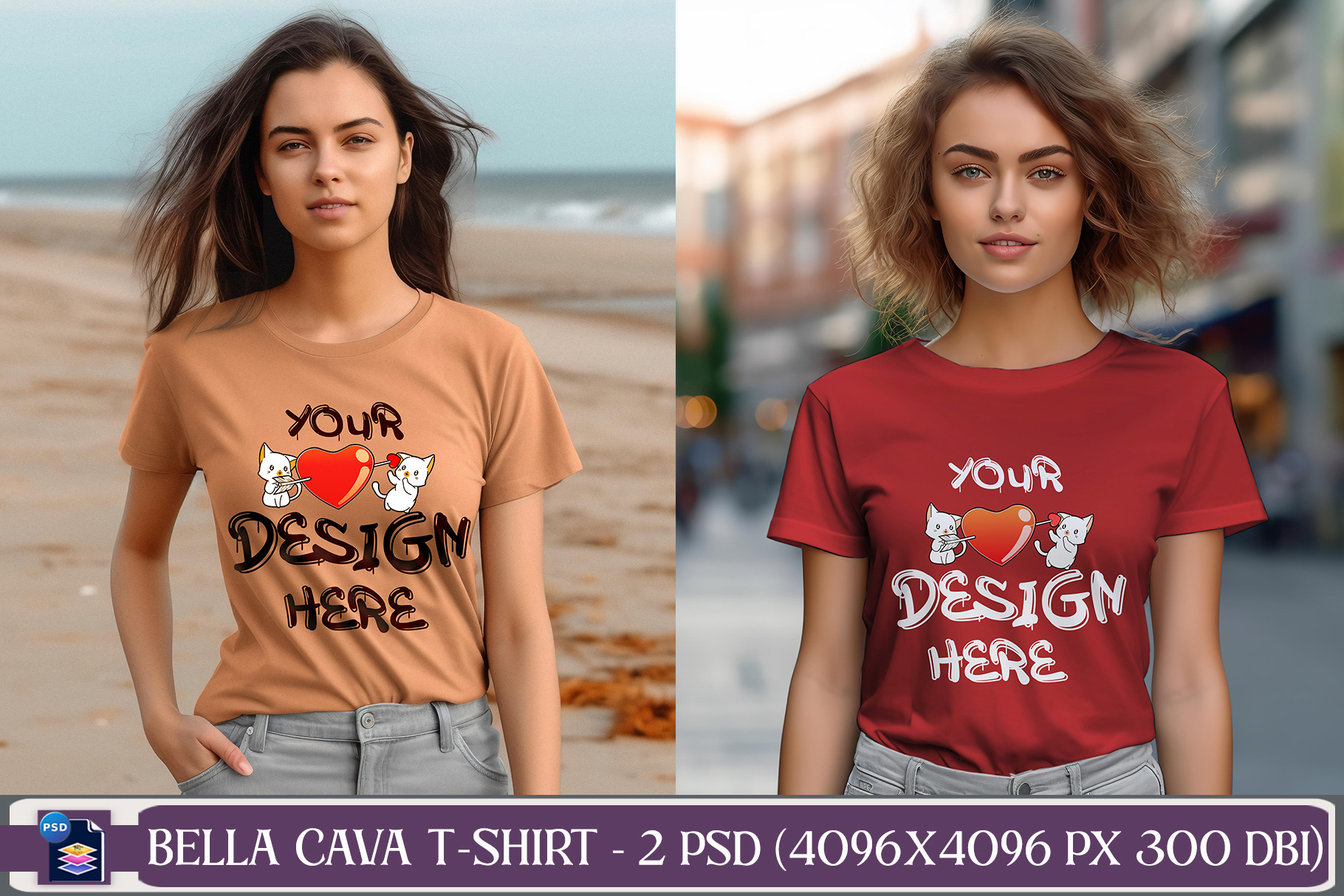 T-shirt Mockup Summer Shirt Model | Product Mockups ~ Creative Market