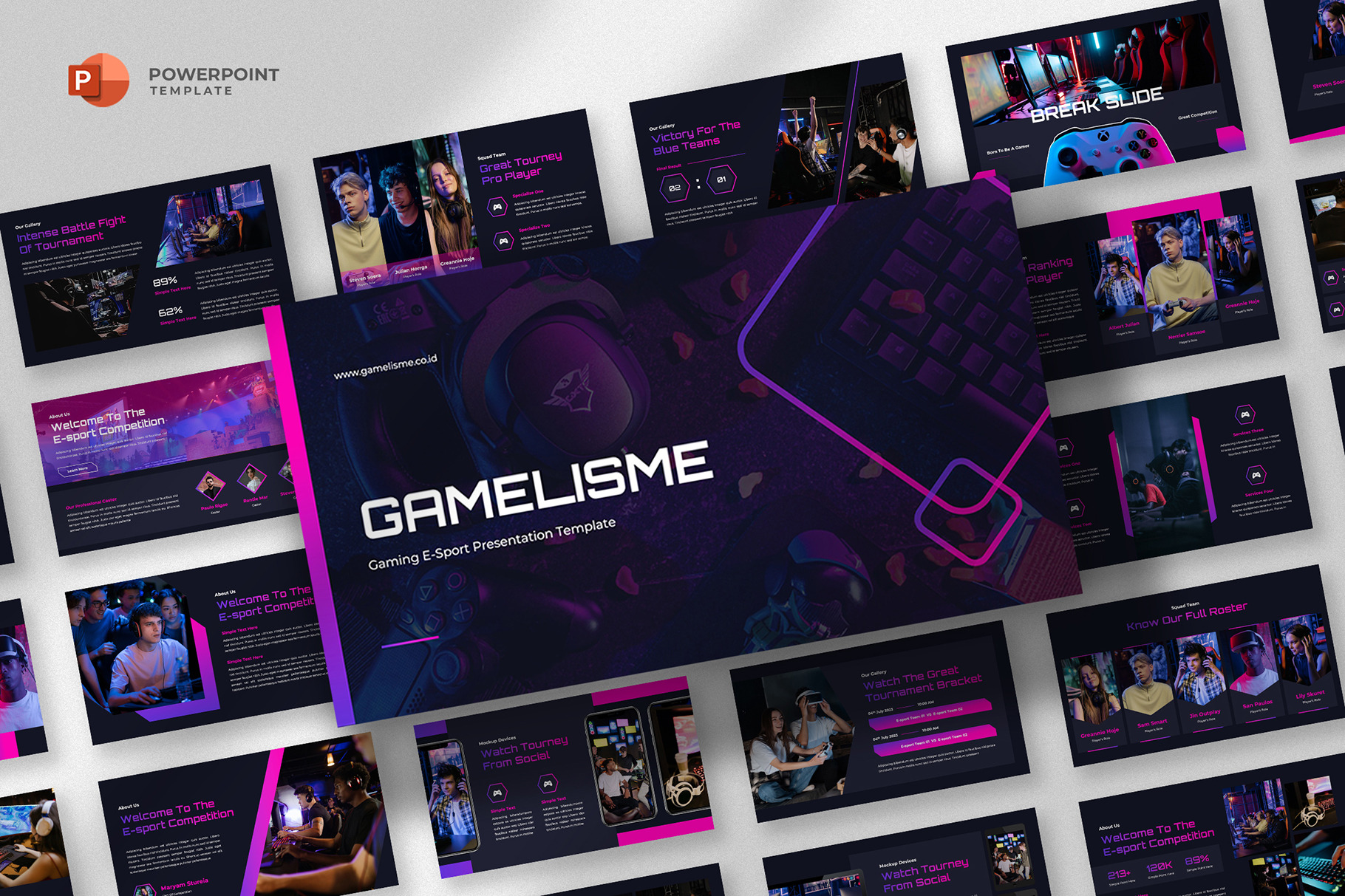 Neox - Esport Game Powerpoint Templates by Deepslide Studio on Dribbble