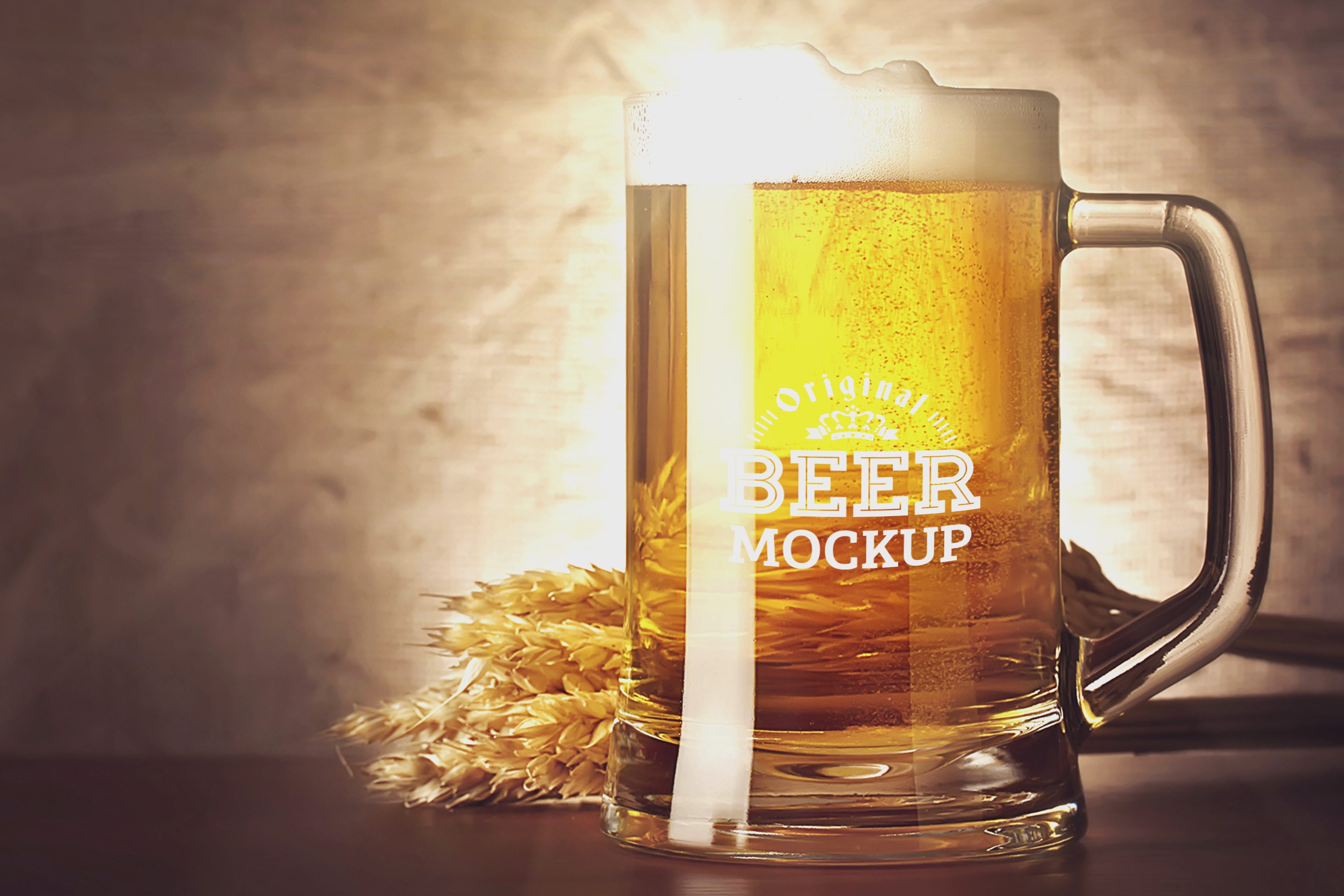 Download Beer Glass Mock-up#73 | Creative Photoshop Templates ~ Creative Market