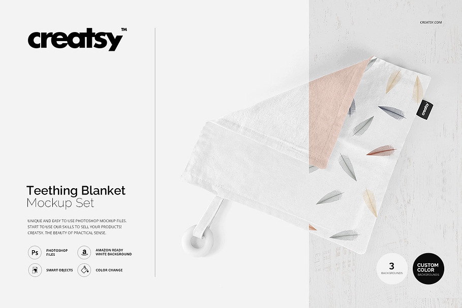 Download Baby Quilt Mockup Creative Photoshop Templates Creative Market