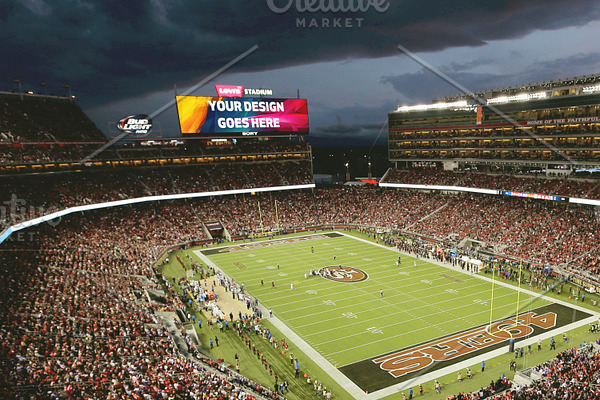 Download NFL Stadium Projector Mock-up#1 | Creative Photoshop ...