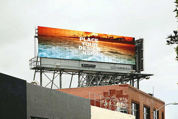 Billboard Mock-up#11 | Creative Photoshop Templates ~ Creative Market