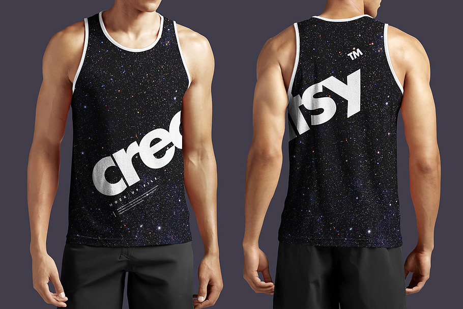 Download Men Tank Top Mockup Set | Creative Photoshop Templates ...