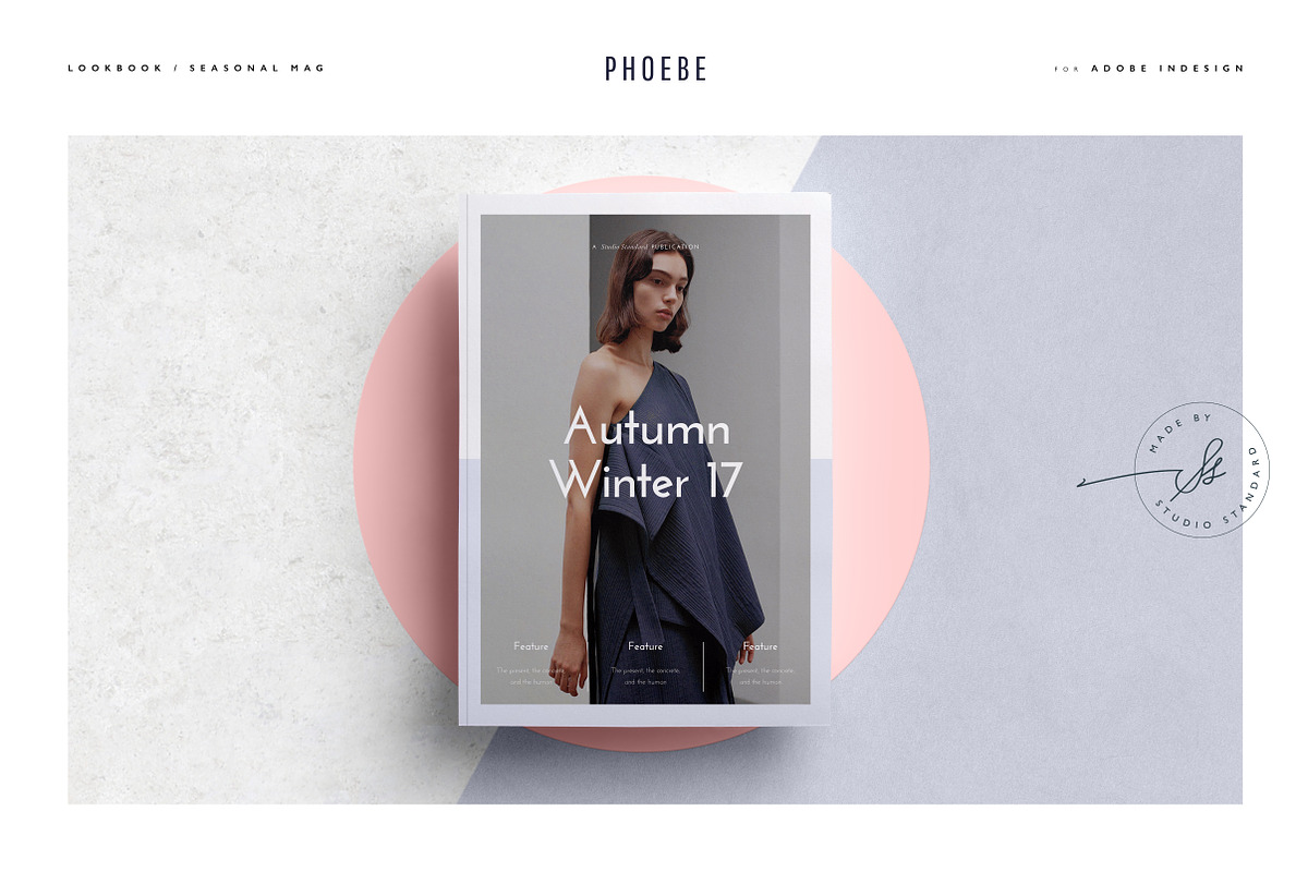 Download Phoebe Folio | Creative InDesign Templates ~ Creative Market