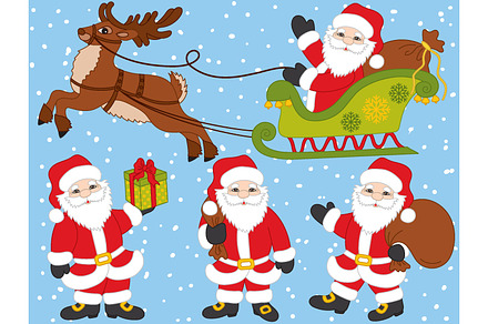 Santas Mail Clipart - Huckleberry Hearts