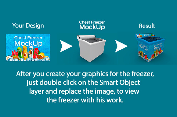 Download Chest Freezer Mock Up Creative Photoshop Templates Creative Market