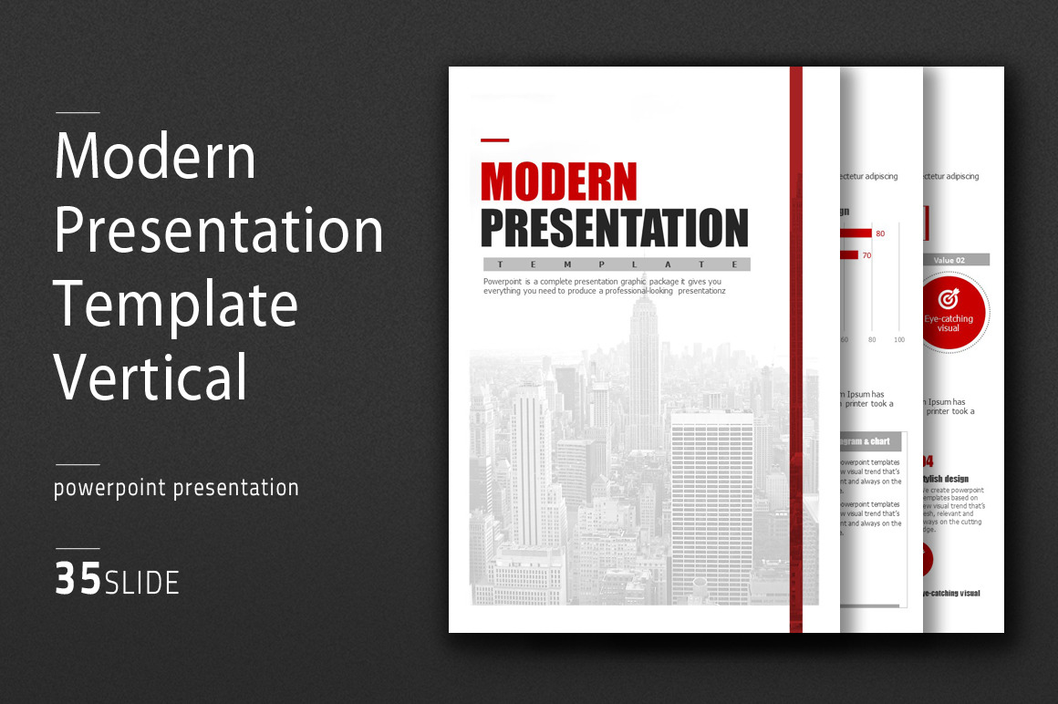 vertical presentation design