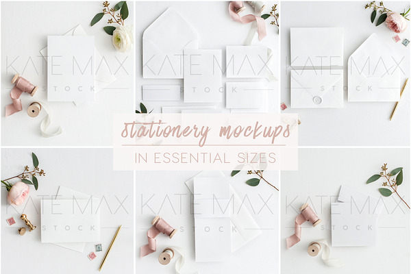 Wedding Stock Photo Mockup Bundle | Creative Print Mockups ~ Creative Market