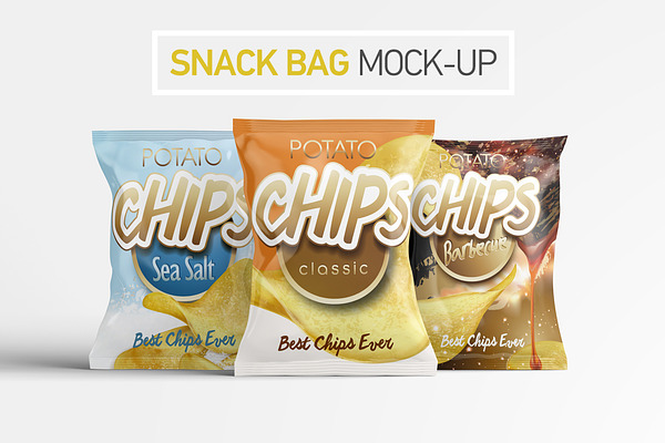 Download Snack Bag Mock-Up | Creative Photoshop Templates ...