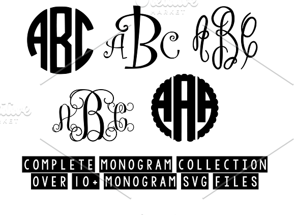 monogram frames & 10+ monogram svgs