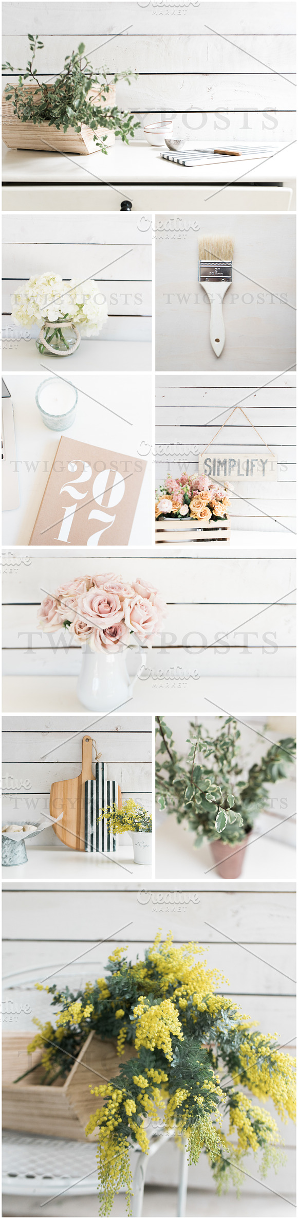 Floral Farmhouse Stock Photos Mobile Web Mockups Creative Market