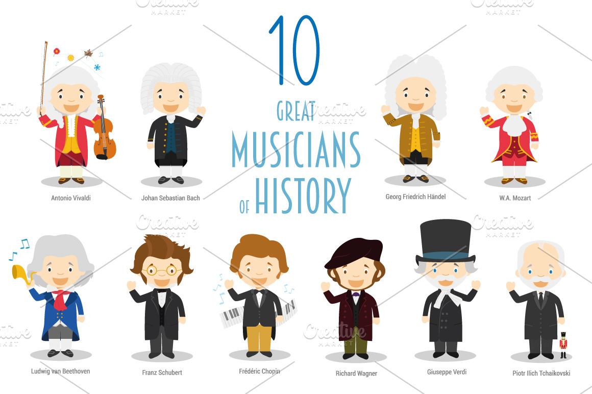 10-great-musicians-of-history-illustrations-creative-market