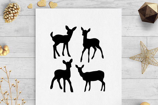 Download Baby Deer Svg Dxf Cut Files Pre Designed Illustrator Graphics Creative Market PSD Mockup Templates