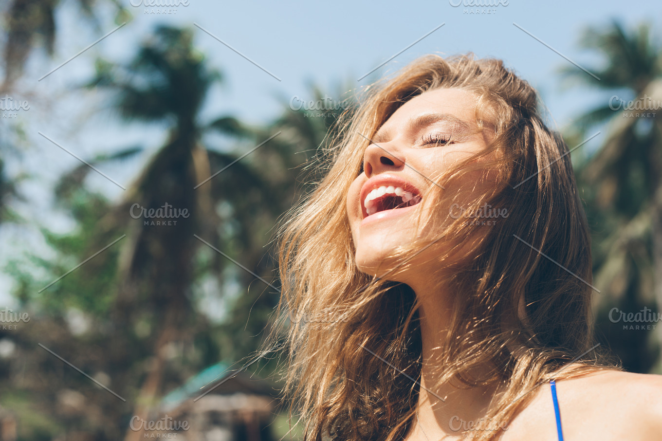 Sunshine Girl Portrait Stock Photo Containing Sun And Summer | People