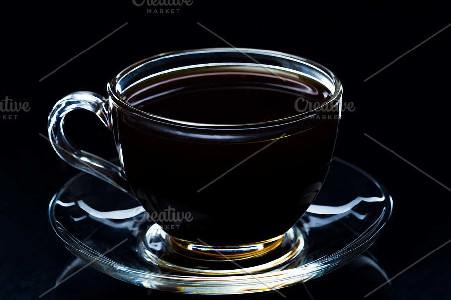 Clear Glass Cup With Black Coffee · Free Stock Photo