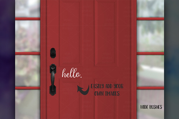 Download Front Door Vinyl Decal Mockup Creative Photoshop Templates Creative Market